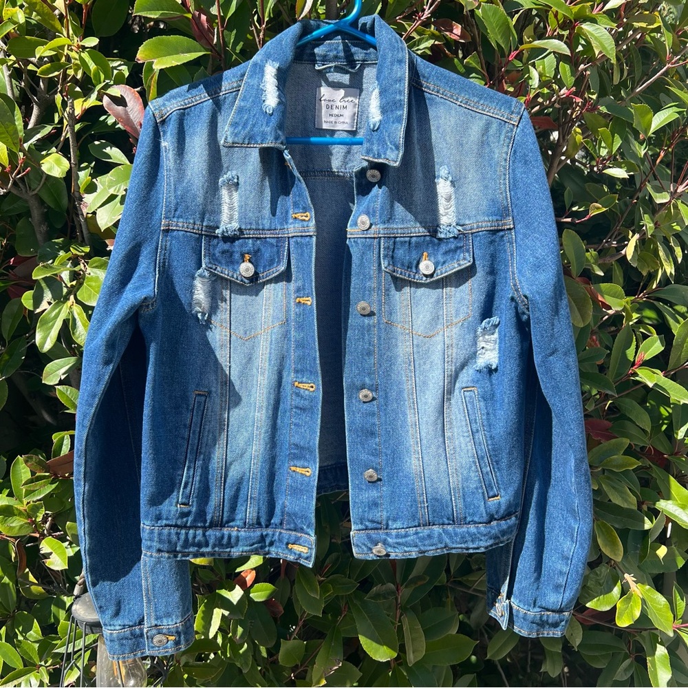 Distressed Blue Denim Jacket